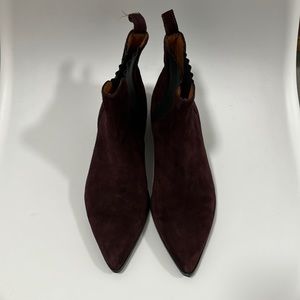 & Other Stories Oxblood suede Chelsea boots